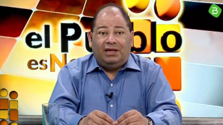 El ministro de Gobierno, Carlos Romero. Foto: Captura Bolivia TV.