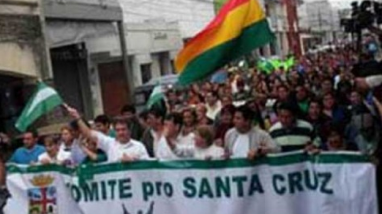 Comité Cívico Pro Santa Cruz. Foto la voz de Tarija.