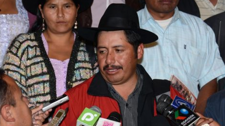 Gobernador de Chuquisaca, Esteban Urquizu. Foto: ABI
