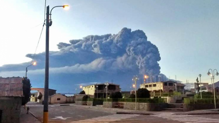 El volcán Ubina, en el sur de Perú. Foto: Peru21