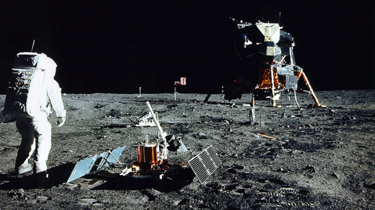 Llegada del hombre a la luna. Foto: Marca