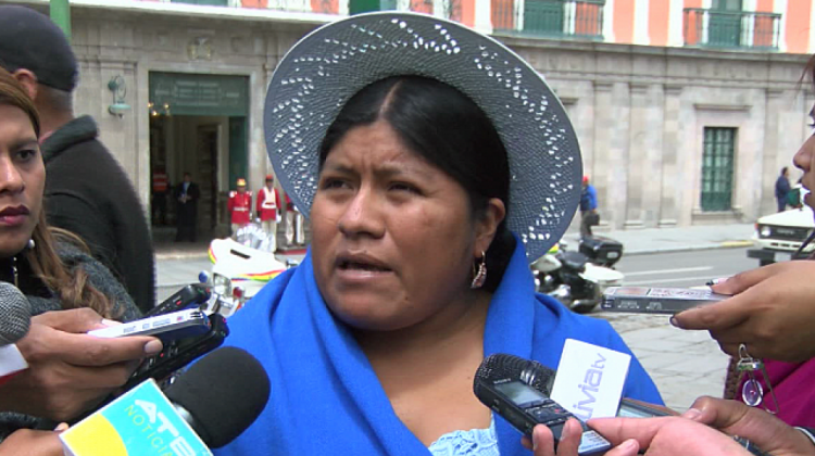 La exejecutiva de las  “Bartolinas”, Juanita Ancieta.  Foto: Radio Fides