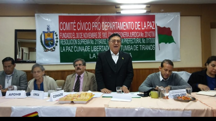 Inauguración de la reuniòn convocada por cívicos y Conade.