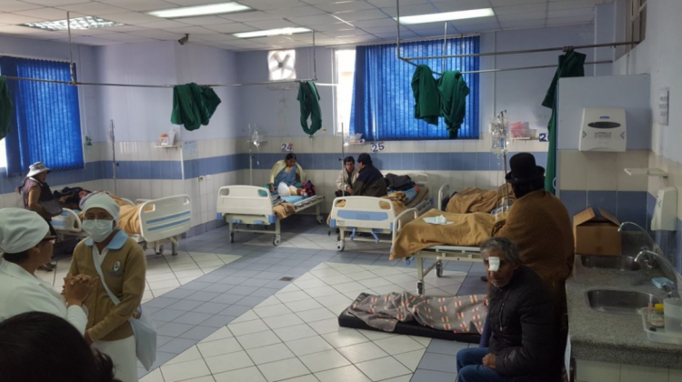 Pacientes en la unidad de Emergencias del Hospital de Clínicas. Foto: ANF.