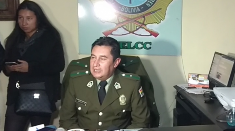 El jefe de la División de Corrupción Pública de la FELCC de La Paz, Luis Fernando Guarachi. Foto: ANF.