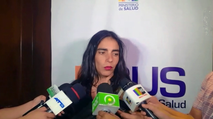 Ministra de Salud, Gabriela Montaño. Foto: captura de video