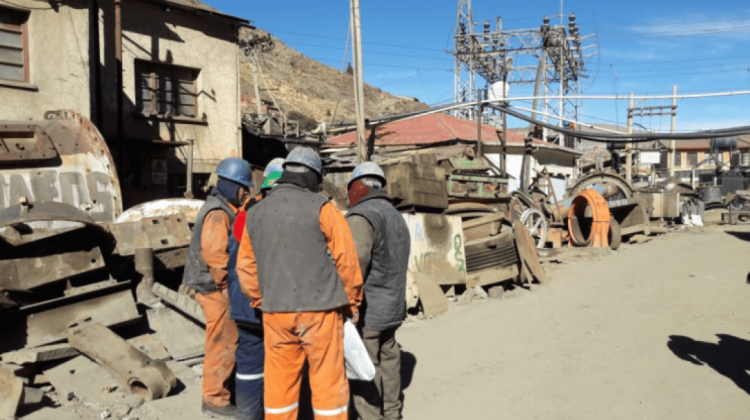 Trabajadores de la Empresa Minera Huanuni. Foto: ANF