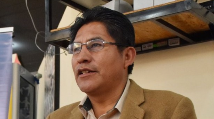 El gobernador de La Paz, Félix Patzi. Foto: Armin Copa.