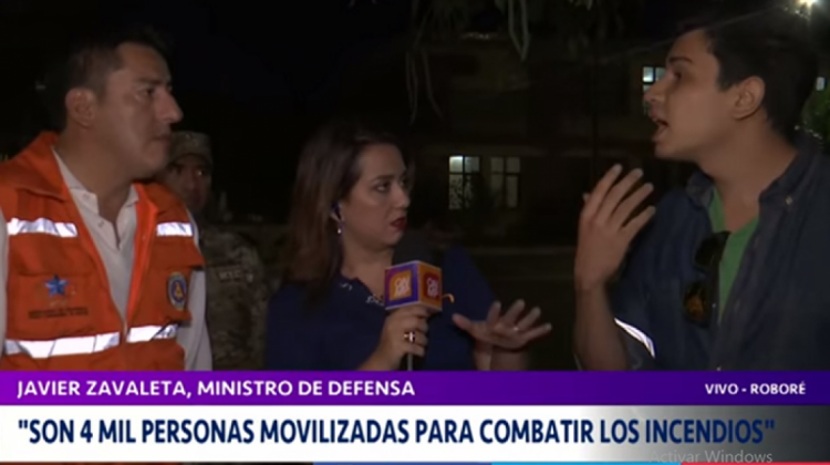 El momento en que un joven reprocha al Ministro. Video: Red UNO