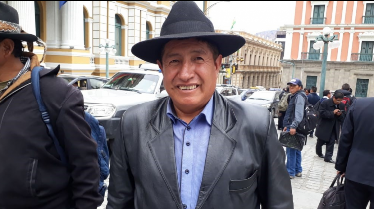 El diputado de la opositora UD Rafael Quispe. Foto: Radio Fides.