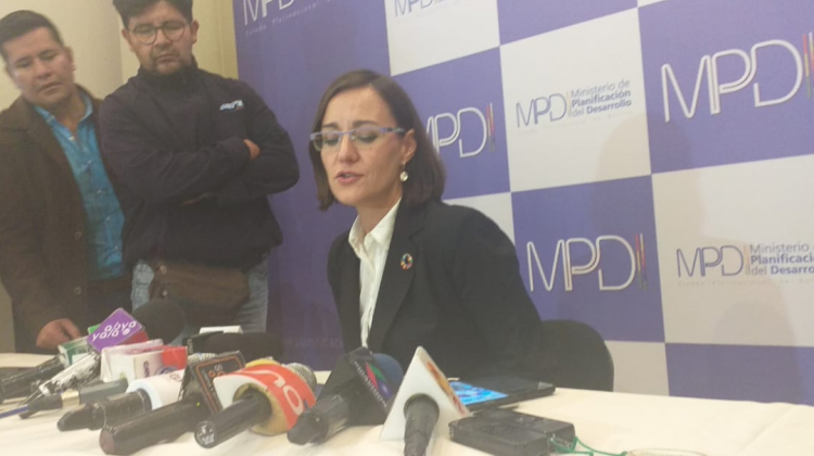 Luciana Mermet, representante del PNUD en Bolivia. Foto: ANF