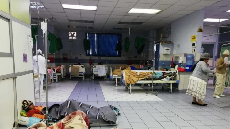 Emergencia del Hospital de Clínicas de La Paz. Foto: Exito Noticias