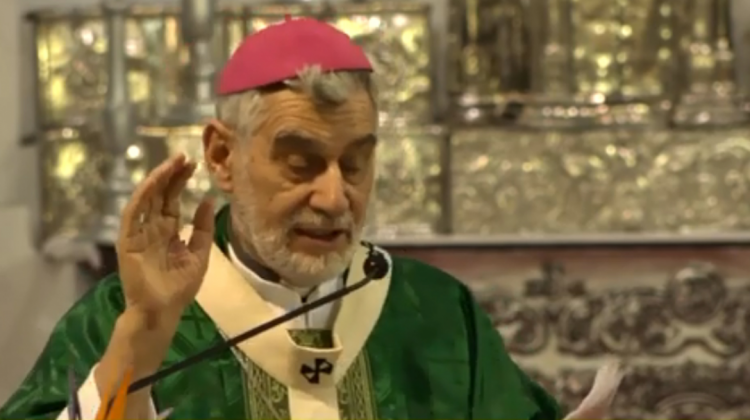 Sergio Gualberti, arzobispo de Santa Cruz de la Sierra. Foto: captura de pantalla