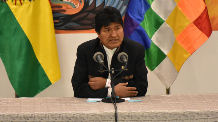 Presidente Evo Morales. Foto: ABI.