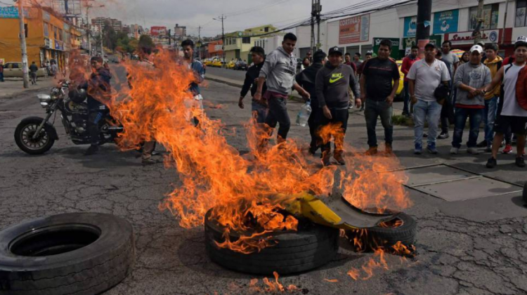 Protestas en Ecuador. Foto: El País