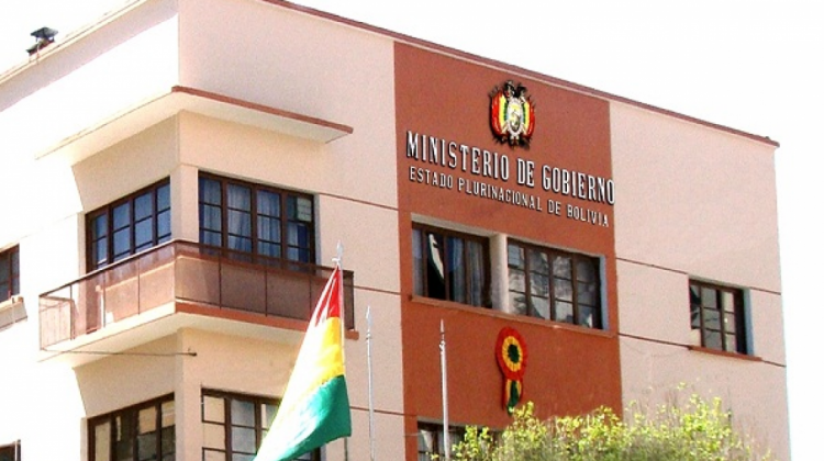 Frontis del Ministerio de Gobierno. Foto ilustrativa: Min. Gob.