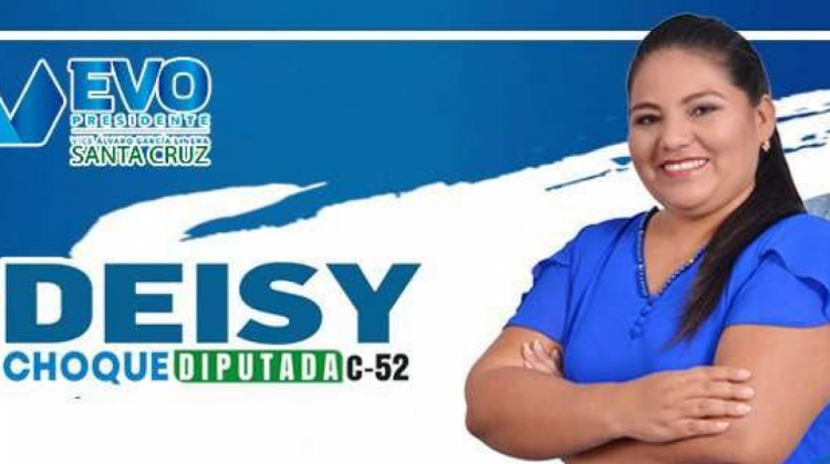 Propaganda política de la campaña de Deysi Choque. Foto Ilustrativa.