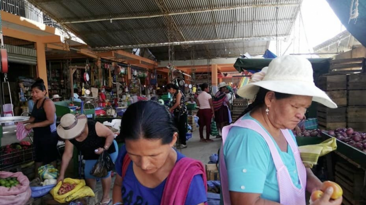 Un mercado en Yapacaní. Foto: Eju tv