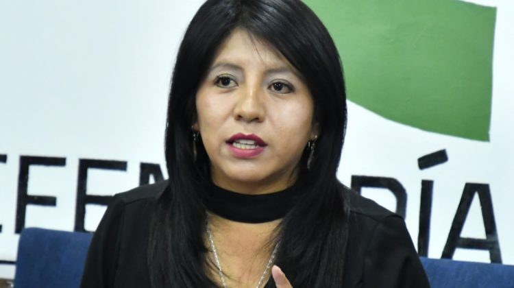 Defensora del Pueblo, Nadia Cruz. Foto: Defensoría del Pueblo.