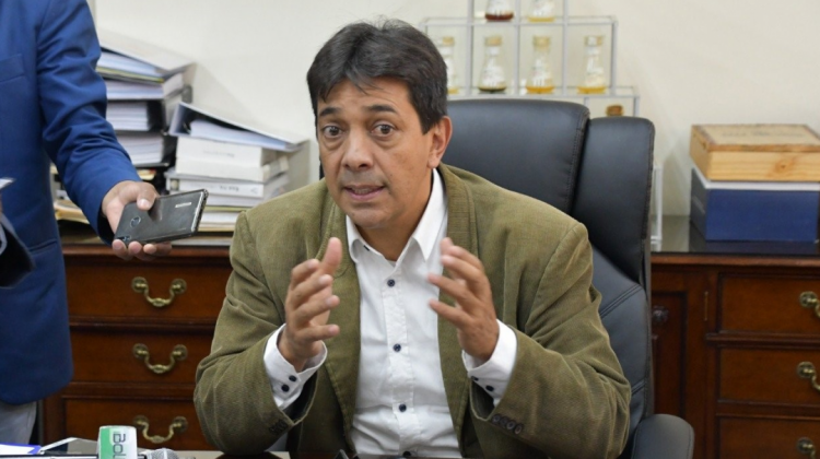El ministro de Hidrocarburos, Víctor Hugo Zamora. Foto: Cartera de Hidrocarburos.