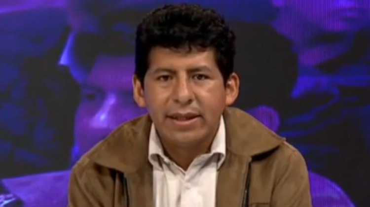 El vocal titular del Tribunal Supremo Electoral (TSE), Rubén Atahuichi Quispe. Foto: Captura de pantalla