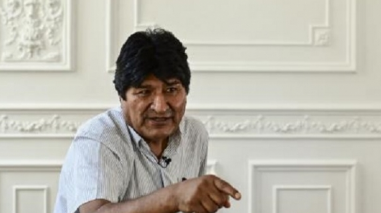 Evo Morales mantiene su actividad política en Argentina (Foto AFP)