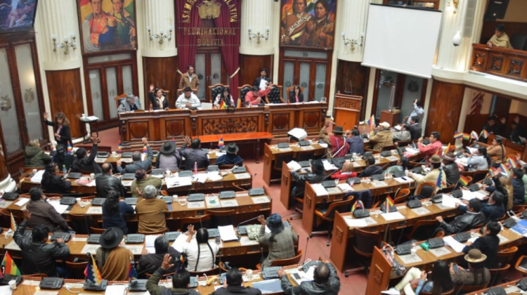 Legisladores elegirán hoy a los nuevos vocales del Órgano Electoral.  Foto: Senado Bolivia