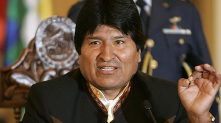 El expresidente Evo Morales. Foto de Archivo: ABI