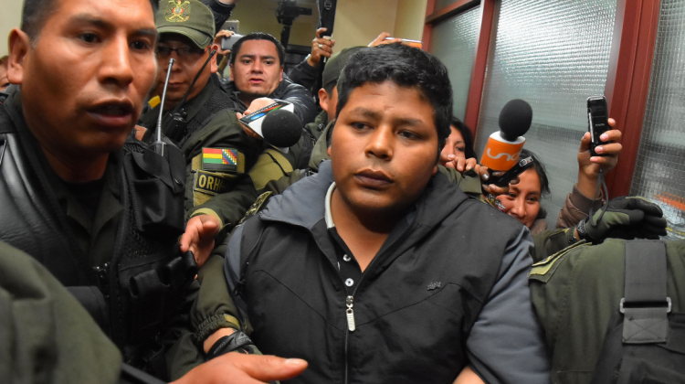 Franklin Gutiérrez fue detenido a días de anunciar su postulación como candidato para enfrentar a Evo. Foto: ANF