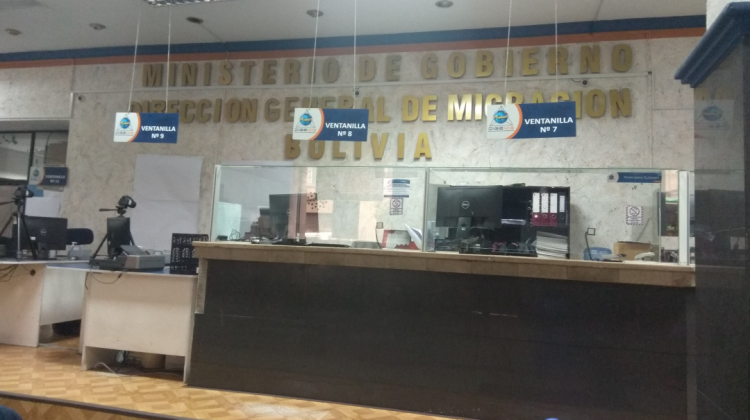Oficinas de Migración en La Paz. Foto: archivo/ANF