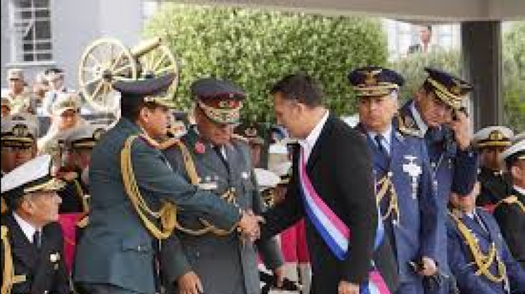 Posesión del Ministro de Defensa. Foto: gente.com.bo