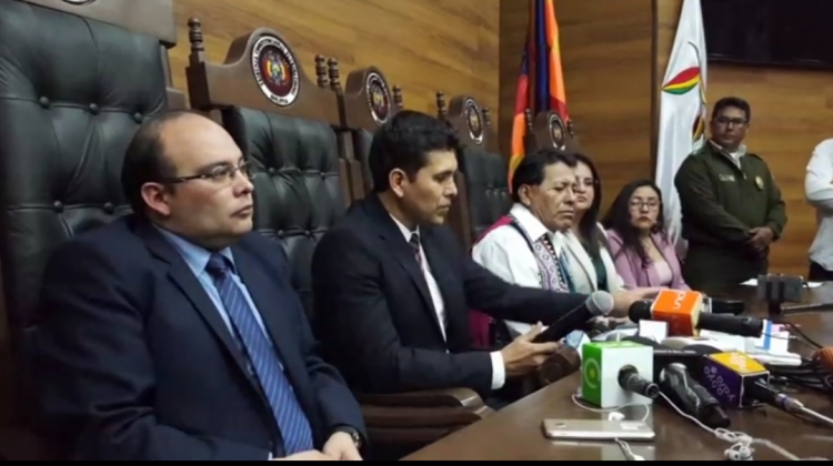 Magistrados del Tribunal Constitucional Plurinacional. Foto: Captura de Gigavisión.