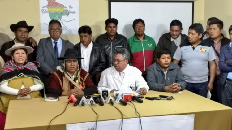 Miembros del Pacto de Unidad por Bolivia. Foto: Armin Copa Monzón