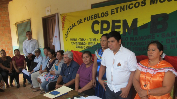 Dirigentes indígenas de la CPEM-B. Foto: La Palabra del Beni/archivo