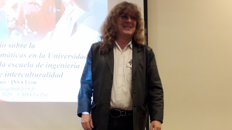 El profesor Guy Athanaze del INSA de Lyon especialista en la enseñanza de las matemáticas en la educación superior. Foto: ANF