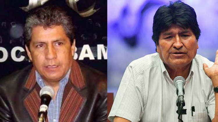 Edmundo Novillo y Evo Morales. Foto:Archivo/Internet