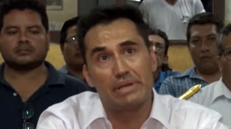 Fernando Gaínza, candidato presidencial de Acción Democrática Nacionalista (ADN). Foto: Captura de Bolivia TV.