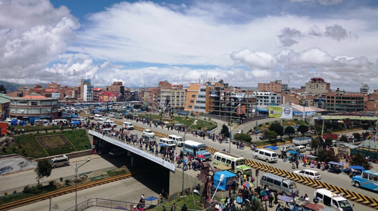 Ceja de la ciudad de El Alto. Foto: Archivo