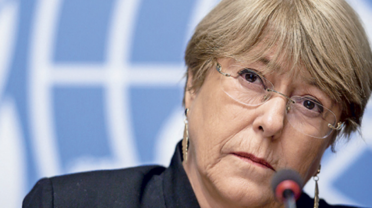 Michelle Bachelet, Alta Comisionada de la Organización de las Naciones Unidas (ONU) para los Derechos Humanos. Foto: archivo/La Tercera