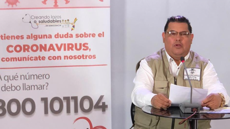 El jefe Nacional de la Unidad de Epidemiología, Roberto Vargas. Foto: Ministerio de Salud