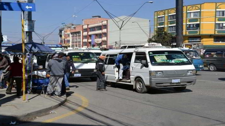Movilidades en la Ceja de El Alto. Foto: Archivo.