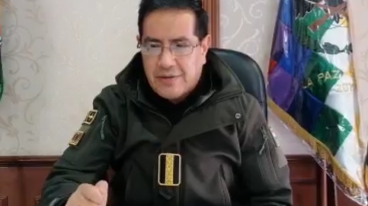 El Comandante de la Policía, general Rodolfo Montero. Foto: captura de pantalla