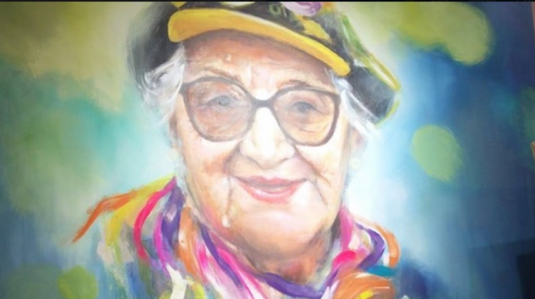 Pintura del rostro de Rosita Ríos - Museo Rosita Ríos Foto: captura