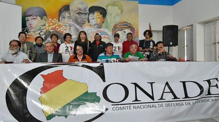 Comité Nacional de Defensa de la Democracia (Conade). Foto: Archivo/Internet.