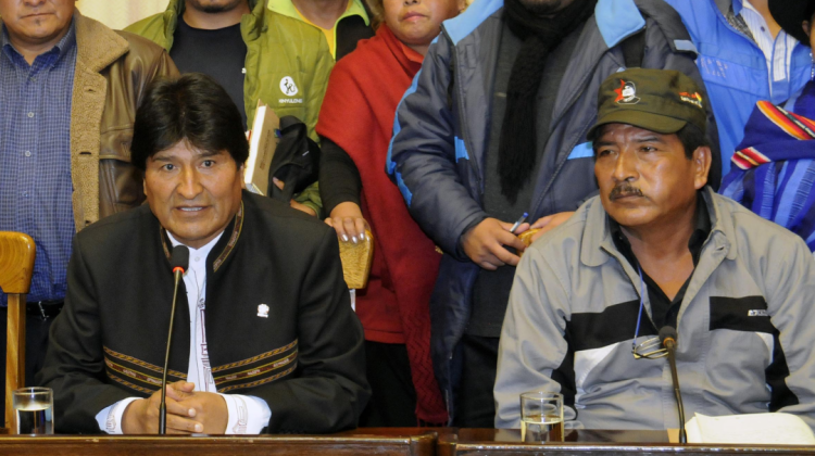 Evo Morales junto a Gerardo García. Foto: Archivo/Internet