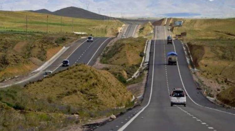 Carretera La Paz - Oruro. Foto:Página Siete