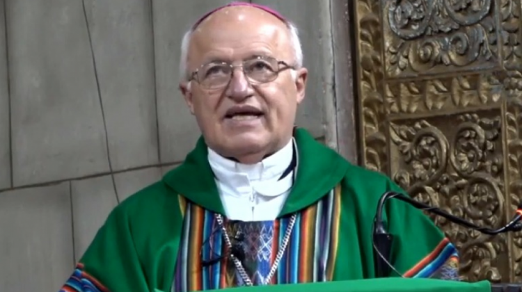 Monseñor Eugenio Scarpellini, Obispo de la Diócesis de El Alto. Foto. Iglesia Viva