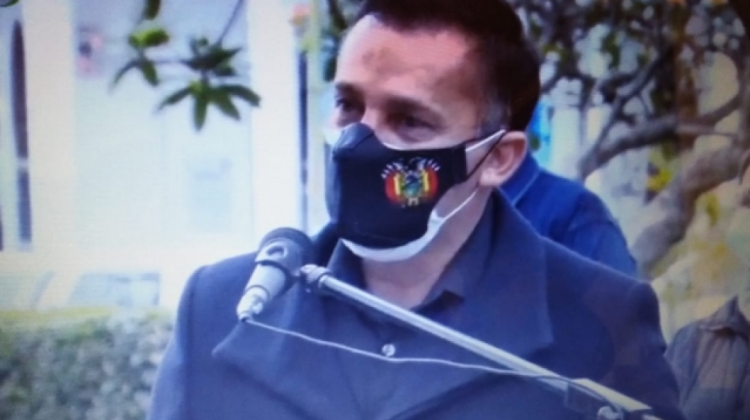Ministro de Salud a.i., Fernando López. Captura de pantalla BTV