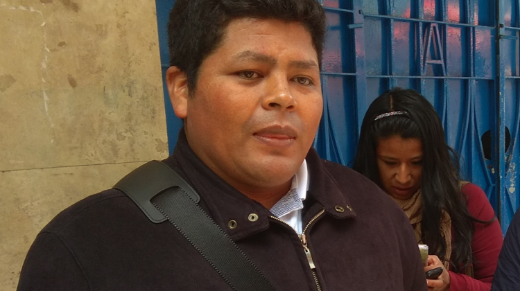 El dirigente cocalero Franclin Gutiérrez. Foto: archivo/ANF