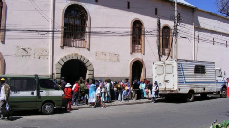 Entrada principal de la cárcel de San Pedro. Foto: Internet